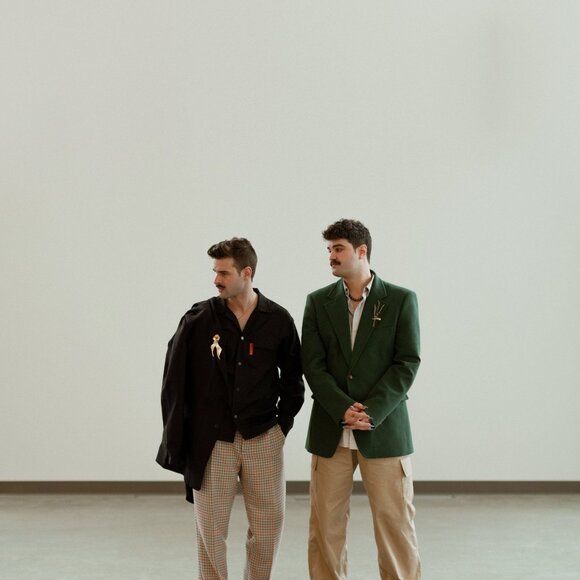 Limited Edition - BOSS Beige Russell Athletic Edition Houndstooth Trousers - Picture 5 of 5